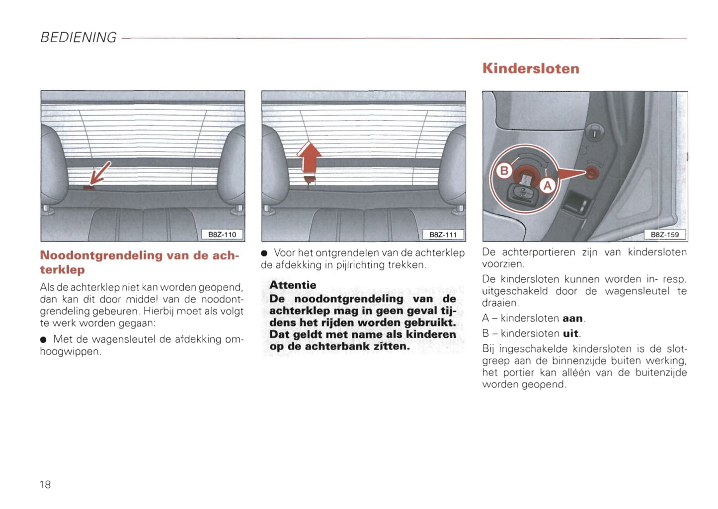 2000-2008 Audi A2 Owner's Manual | Dutch