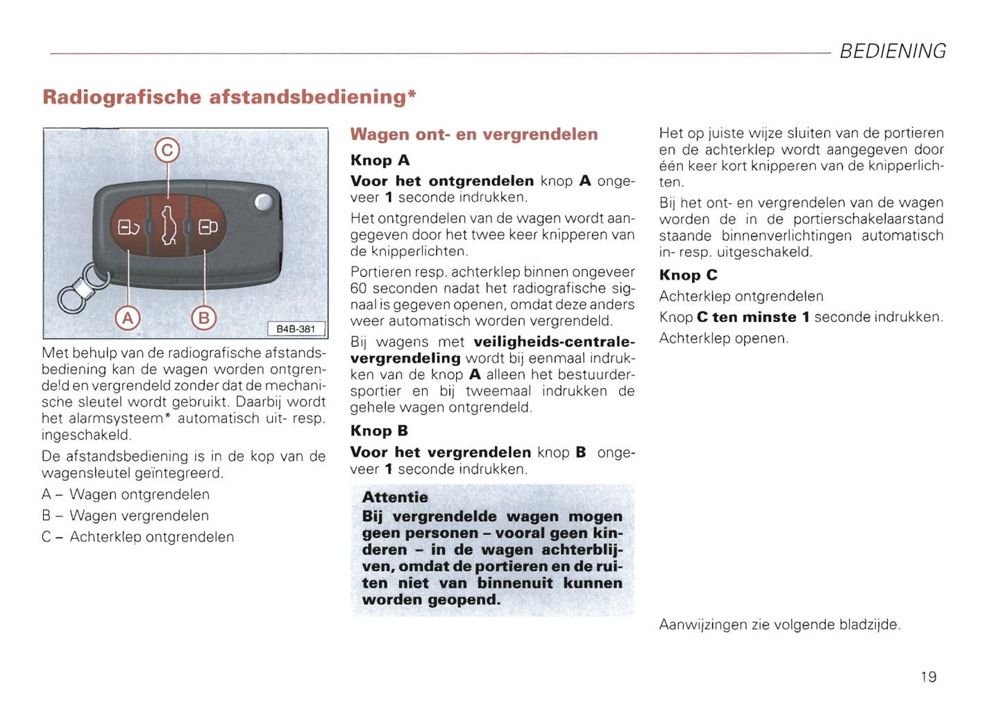 2000-2008 Audi A2 Owner's Manual | Dutch