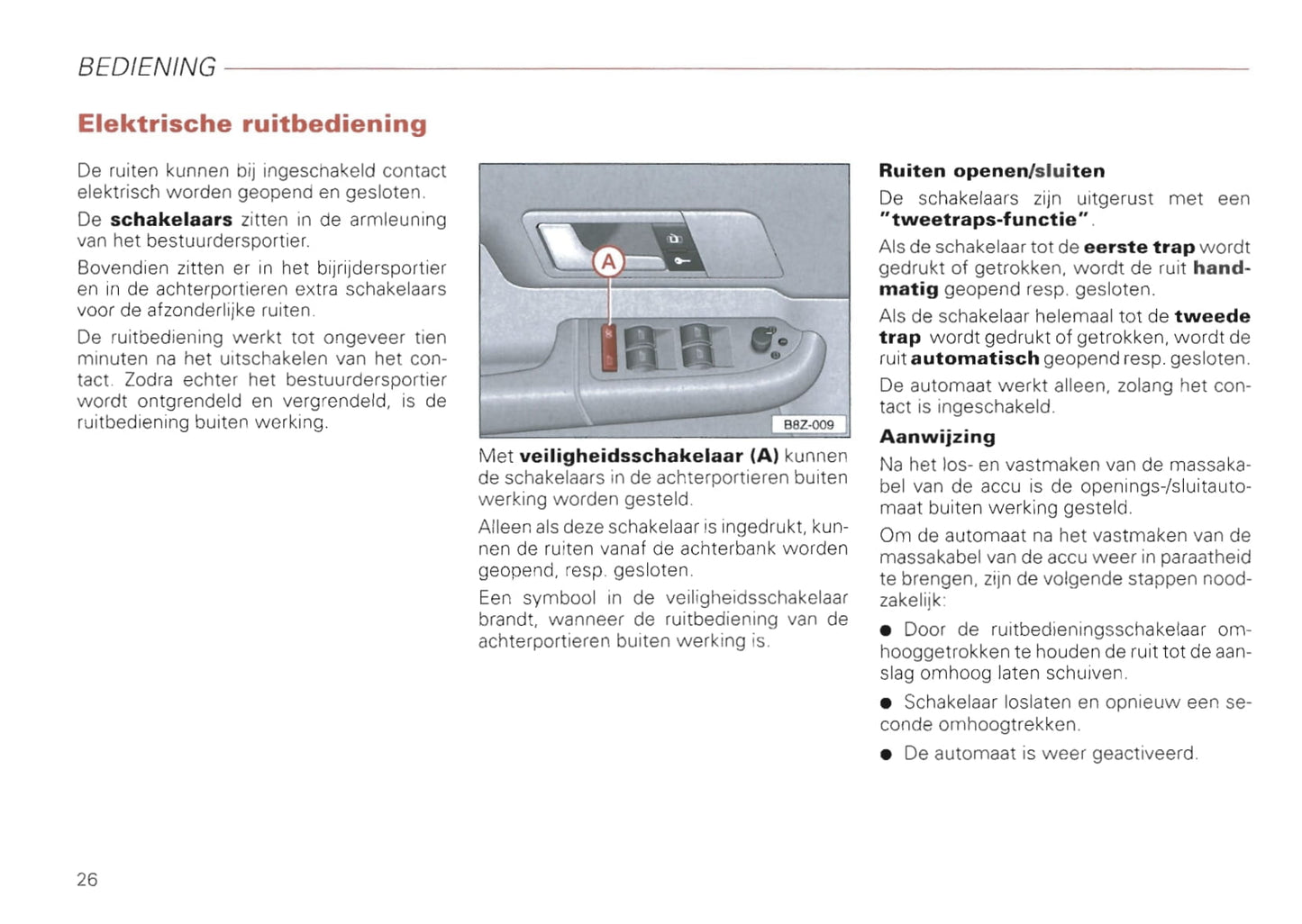 2000-2008 Audi A2 Owner's Manual | Dutch