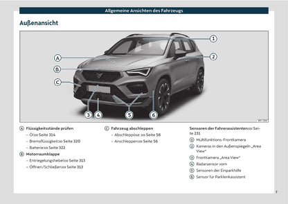 2022 Cupra Ateca Owner's Manual | German