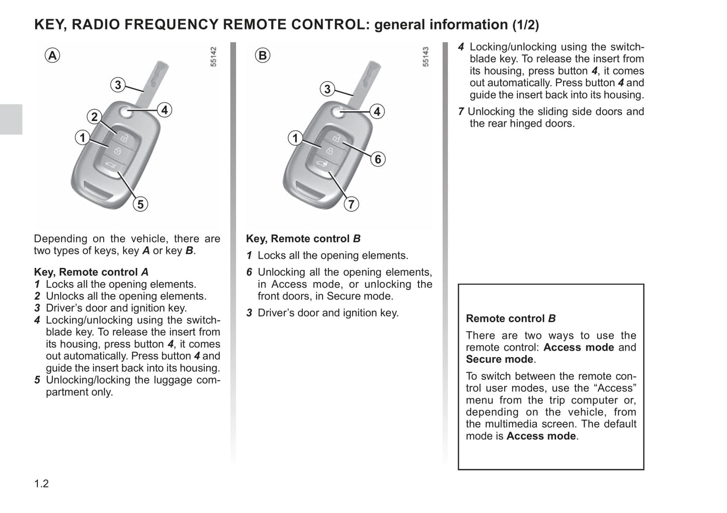 2021-2022 Renault Kangoo Owner's Manual | English