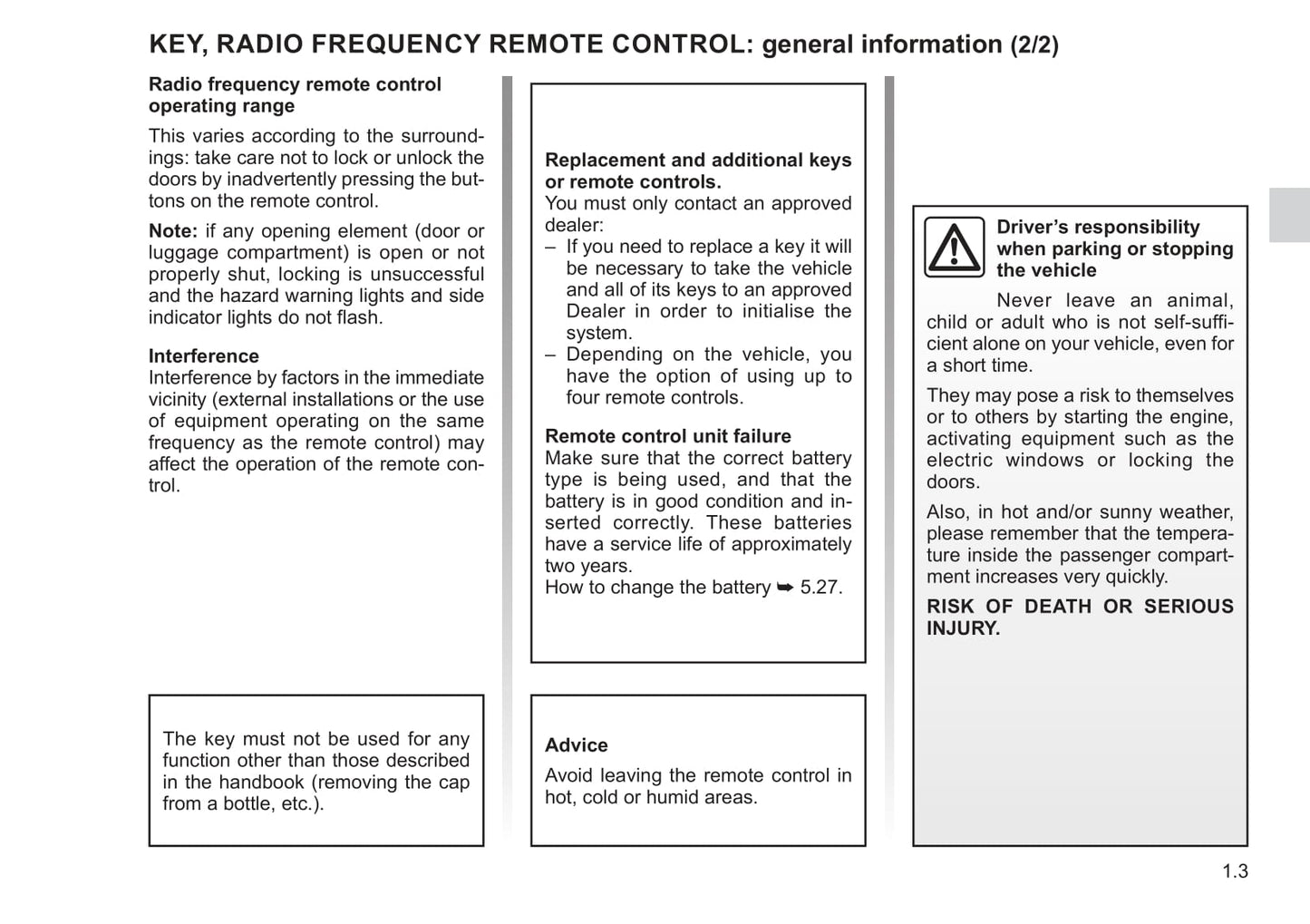 2021-2022 Renault Kangoo Owner's Manual | English