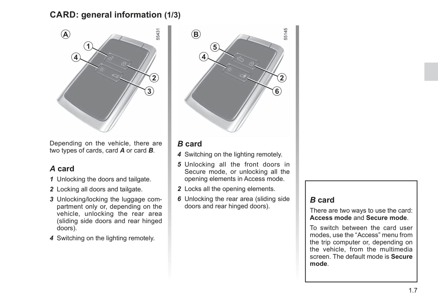 2021-2022 Renault Kangoo Owner's Manual | English