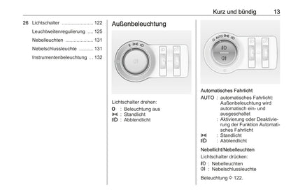 2018-2019 Opel Astra/Astra GTC Owner's Manual | German