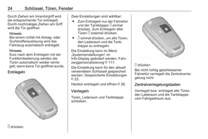 2018-2019 Opel Astra/Astra GTC Owner's Manual | German