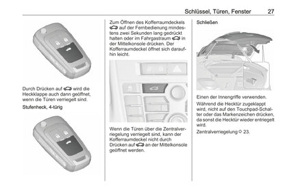 2018-2019 Opel Astra/Astra GTC Owner's Manual | German