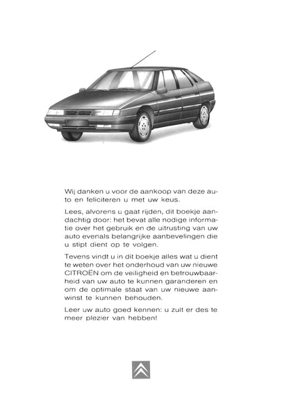 1997-2000 Citroën XM Manuel du propriétaire | Néerlandais