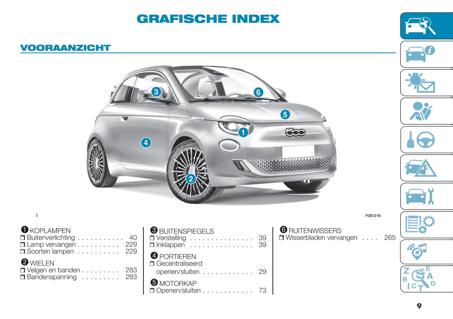 2021-2022 Fiat 500e Bedienungsanleitung | Niederländisch