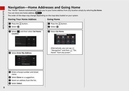 Honda Accord Navigation Owner's Manual 2021