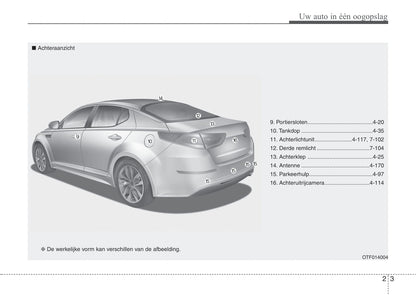 2012-2015 Kia Optima Manuel du propriétaire | Néerlandais