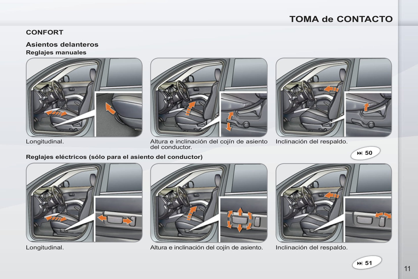 2011-2012 Peugeot 4007 Bedienungsanleitung | Spanisch