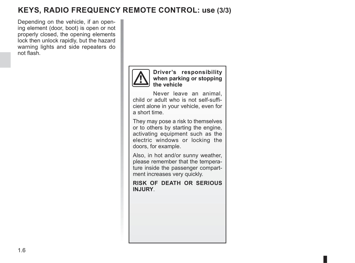 2019-2020 Renault Trafic Owner's Manual | English