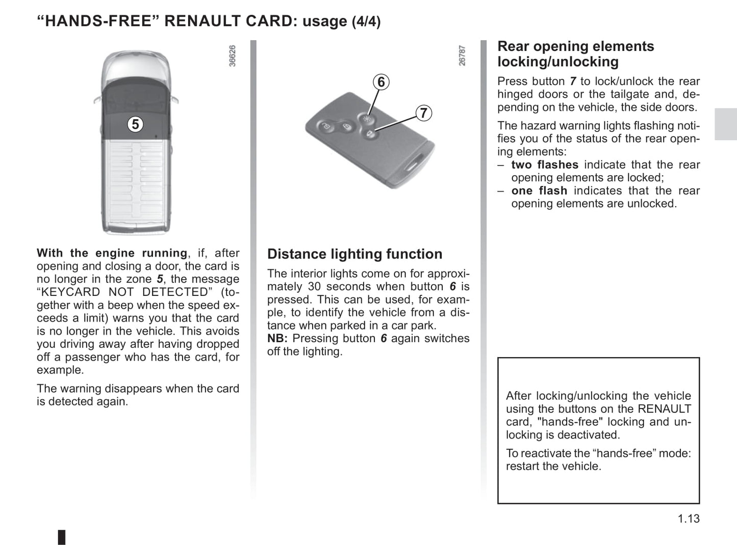 2019-2020 Renault Trafic Owner's Manual | English