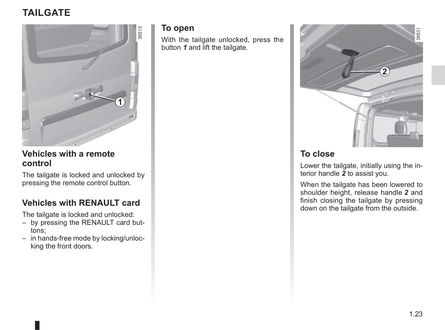 2019-2020 Renault Trafic Owner's Manual | English