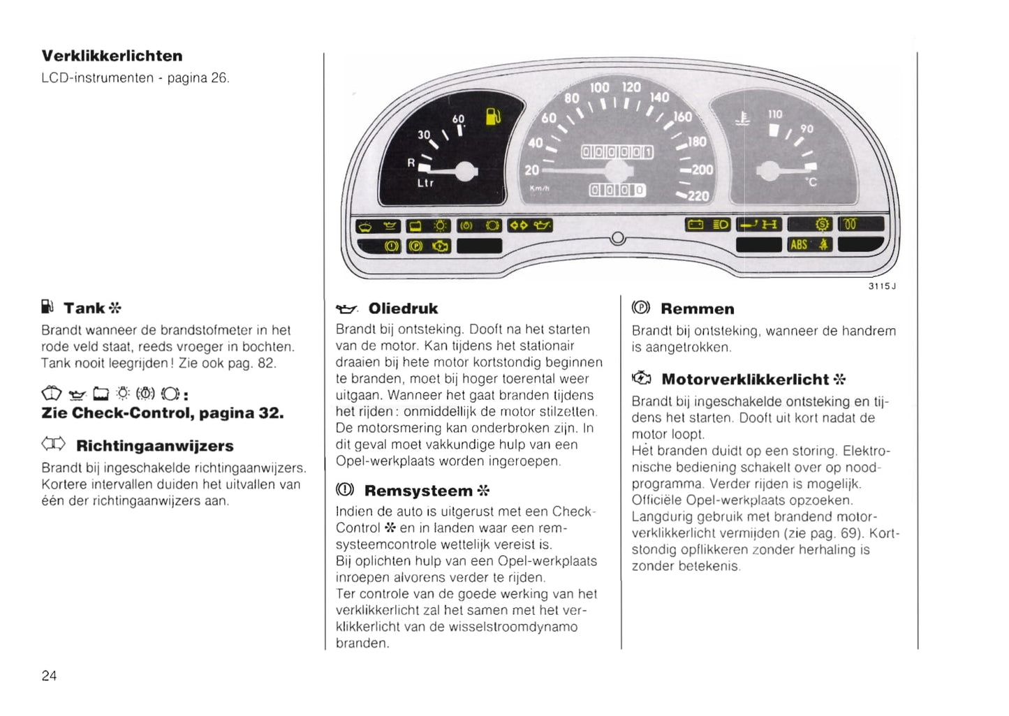 1988-1992 Opel Vectra Bedienungsanleitung | Niederländisch