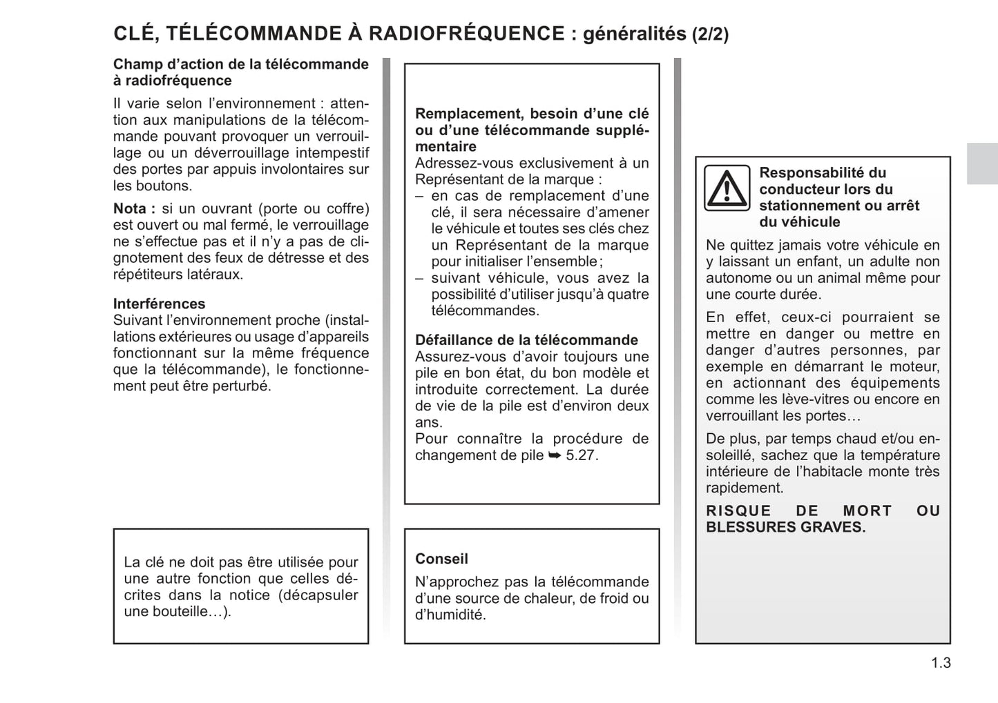 2021-2022 Renault Kangoo Owner's Manual | French