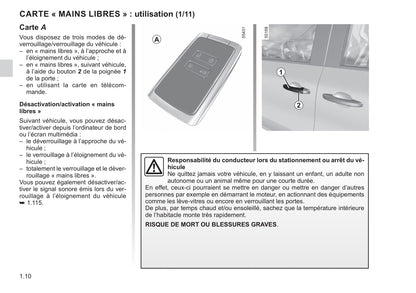 2021-2022 Renault Kangoo Owner's Manual | French