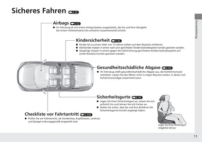 2016-2017 Honda Civic Sedan Gasoline Bedienungsanleitung | Deutsch