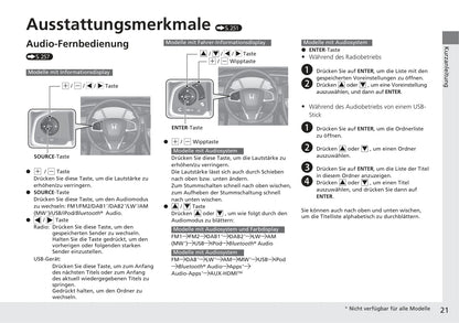 2016-2017 Honda Civic Sedan Gasoline Bedienungsanleitung | Deutsch