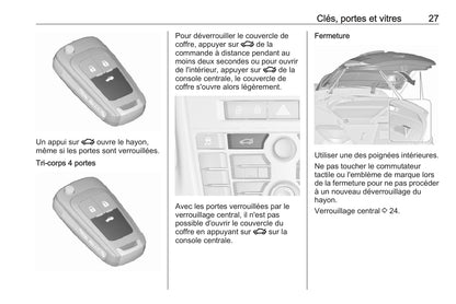 2017-2018 Opel Astra Gebruikershandleiding | Frans