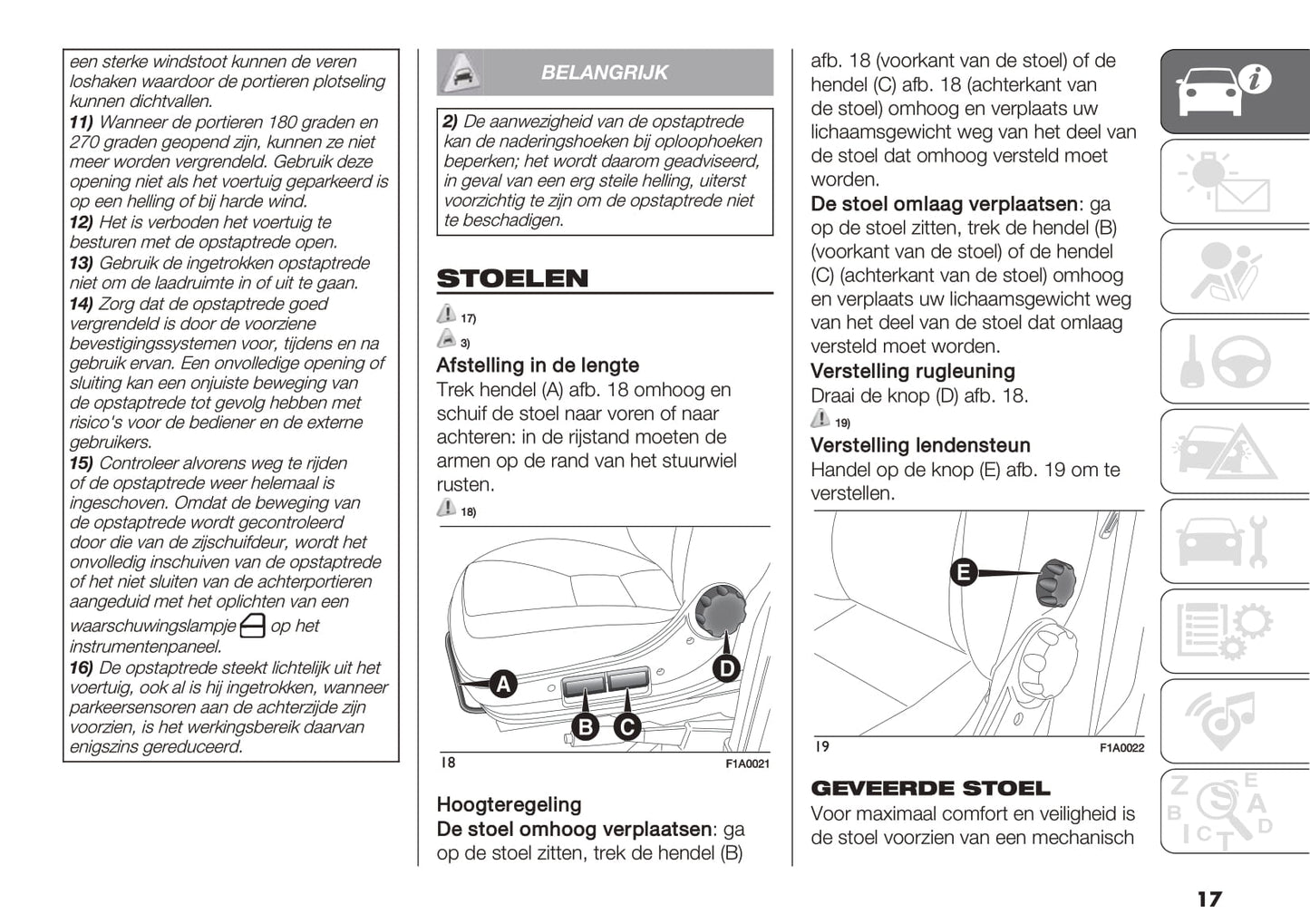 2019 Fiat Ducato Owner's Manual | Dutch