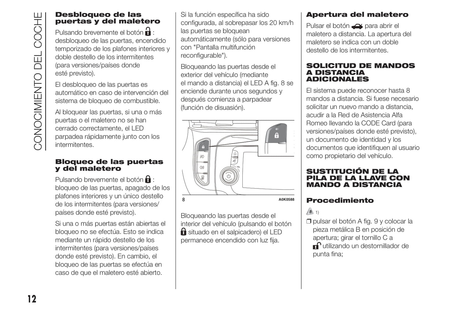 2010-2014 Alfa Romeo Giulietta Gebruikershandleiding | Spaans