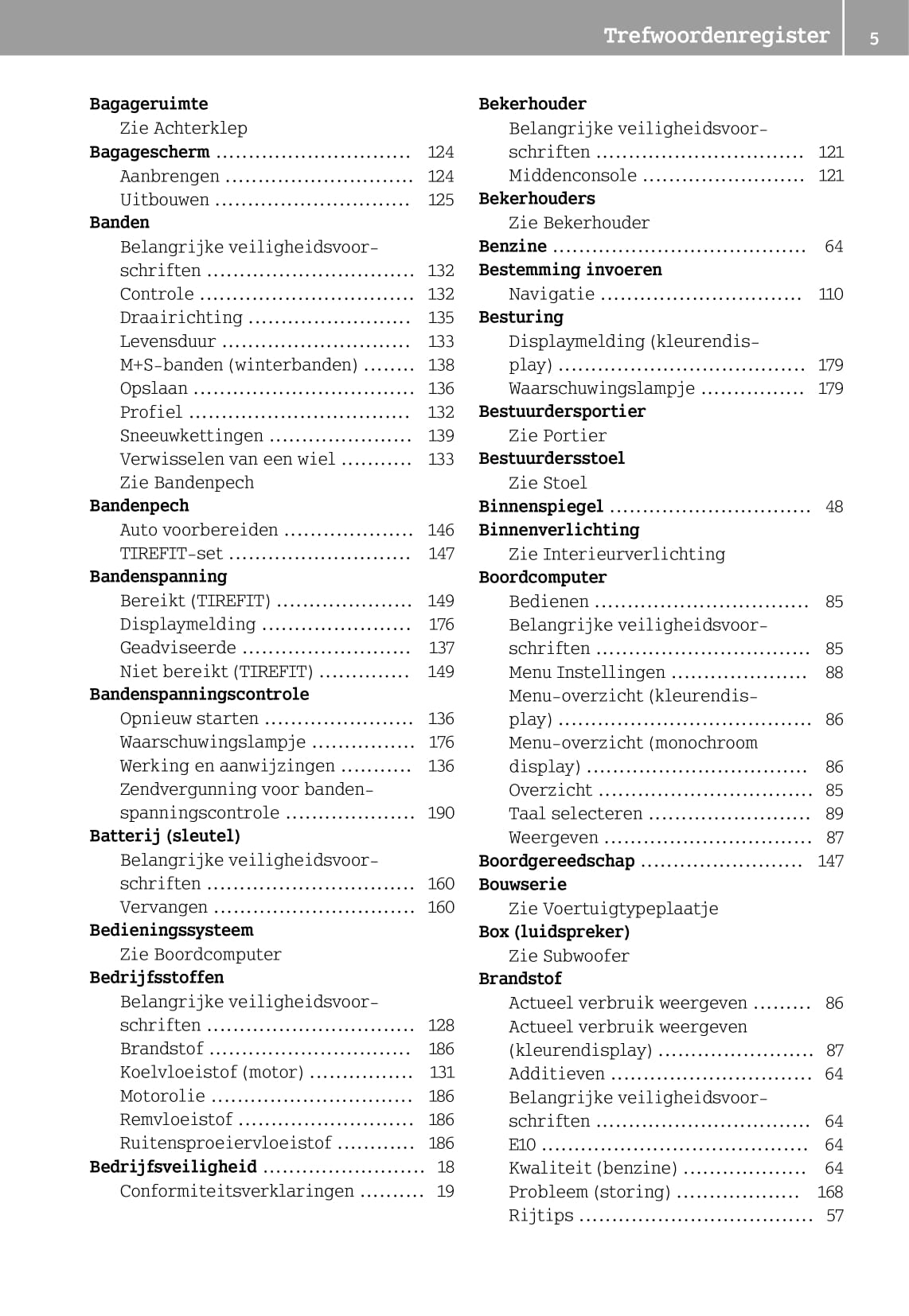 2014-2016 Smart Fortwo Owner's Manual | Dutch