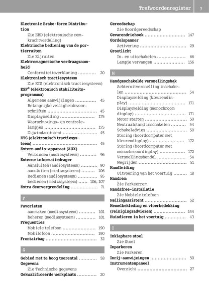 2014-2016 Smart Fortwo Owner's Manual | Dutch