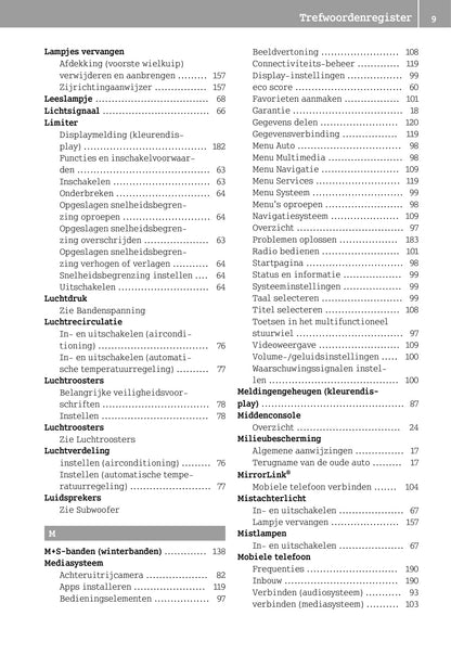 2014-2016 Smart Fortwo Owner's Manual | Dutch