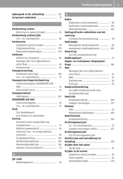 2014-2016 Smart Fortwo Owner's Manual | Dutch