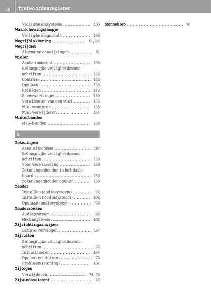 2014-2016 Smart Fortwo Owner's Manual | Dutch