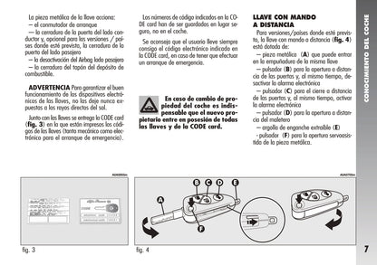 2000-2005 Alfa Romeo 147 Manuel du propriétaire | Espagnol