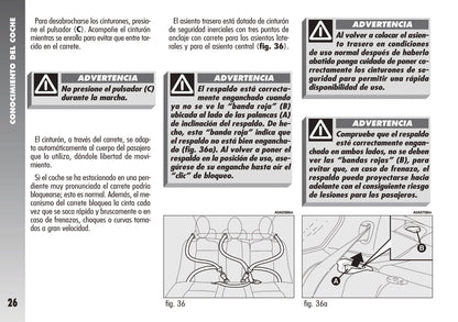 2000-2005 Alfa Romeo 147 Manuel du propriétaire | Espagnol