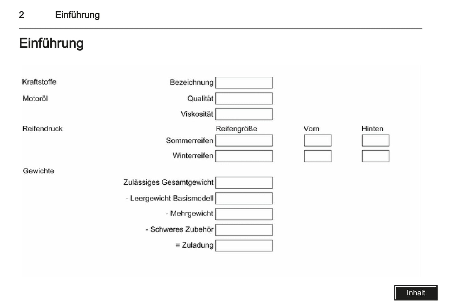 2008 Opel Zafira Owner's Manual | German