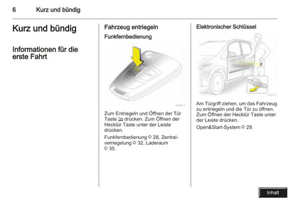 2008 Opel Zafira Owner's Manual | German