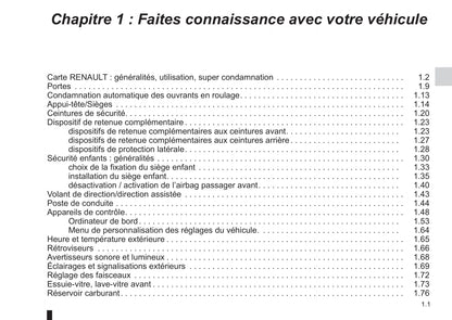 2014-2015 Renault Latitude Owner's Manual | French