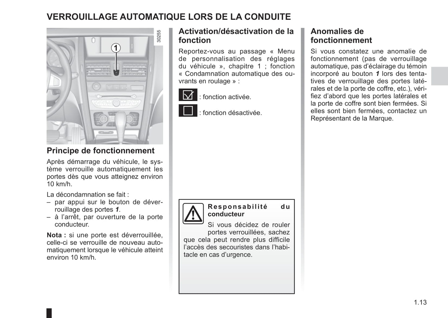 2014-2015 Renault Latitude Owner's Manual | French