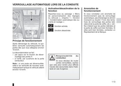 2014-2015 Renault Latitude Owner's Manual | French