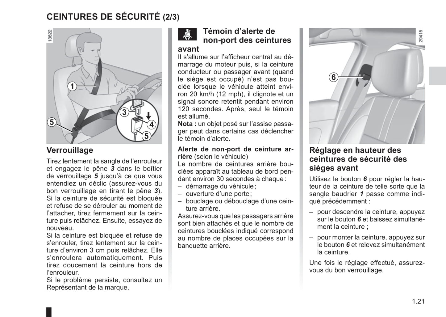 2014-2015 Renault Latitude Owner's Manual | French