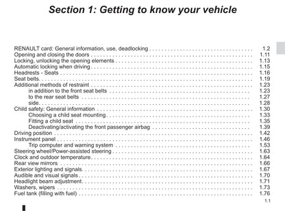 2017-2019 Renault Captur Owner's Manual | English