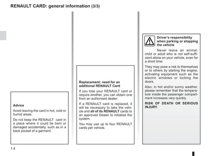 2017-2019 Renault Captur Owner's Manual | English