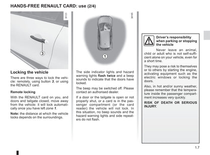 2017-2019 Renault Captur Owner's Manual | English