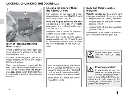 2017-2019 Renault Captur Owner's Manual | English