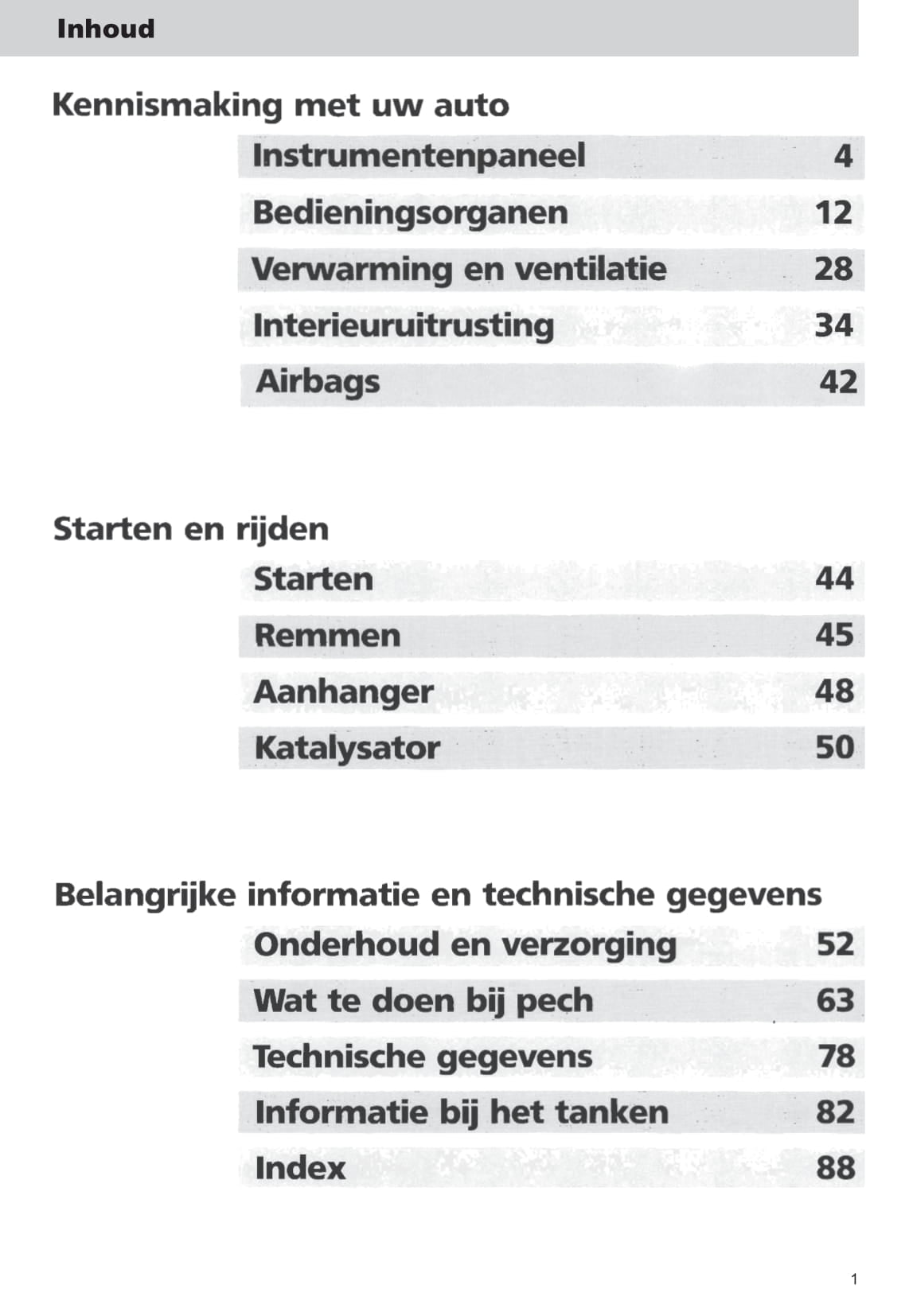 1993-1997 Ford Probe Gebruikershandleiding | Nederlands