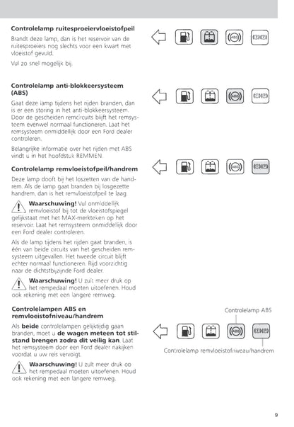 1993-1997 Ford Probe Gebruikershandleiding | Nederlands