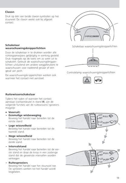 1993-1997 Ford Probe Gebruikershandleiding | Nederlands