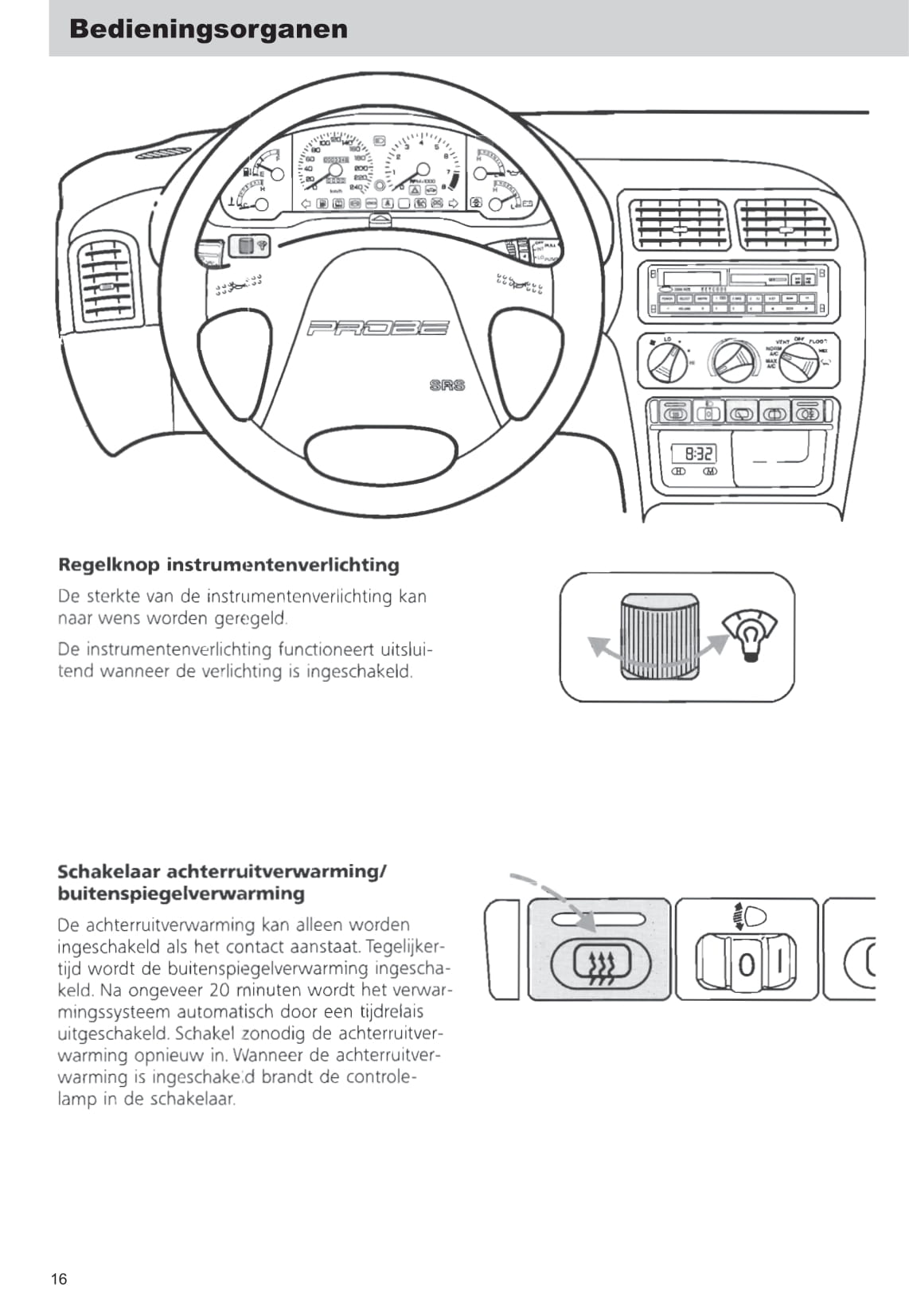 1993-1997 Ford Probe Gebruikershandleiding | Nederlands