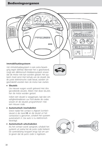 1993-1997 Ford Probe Gebruikershandleiding | Nederlands