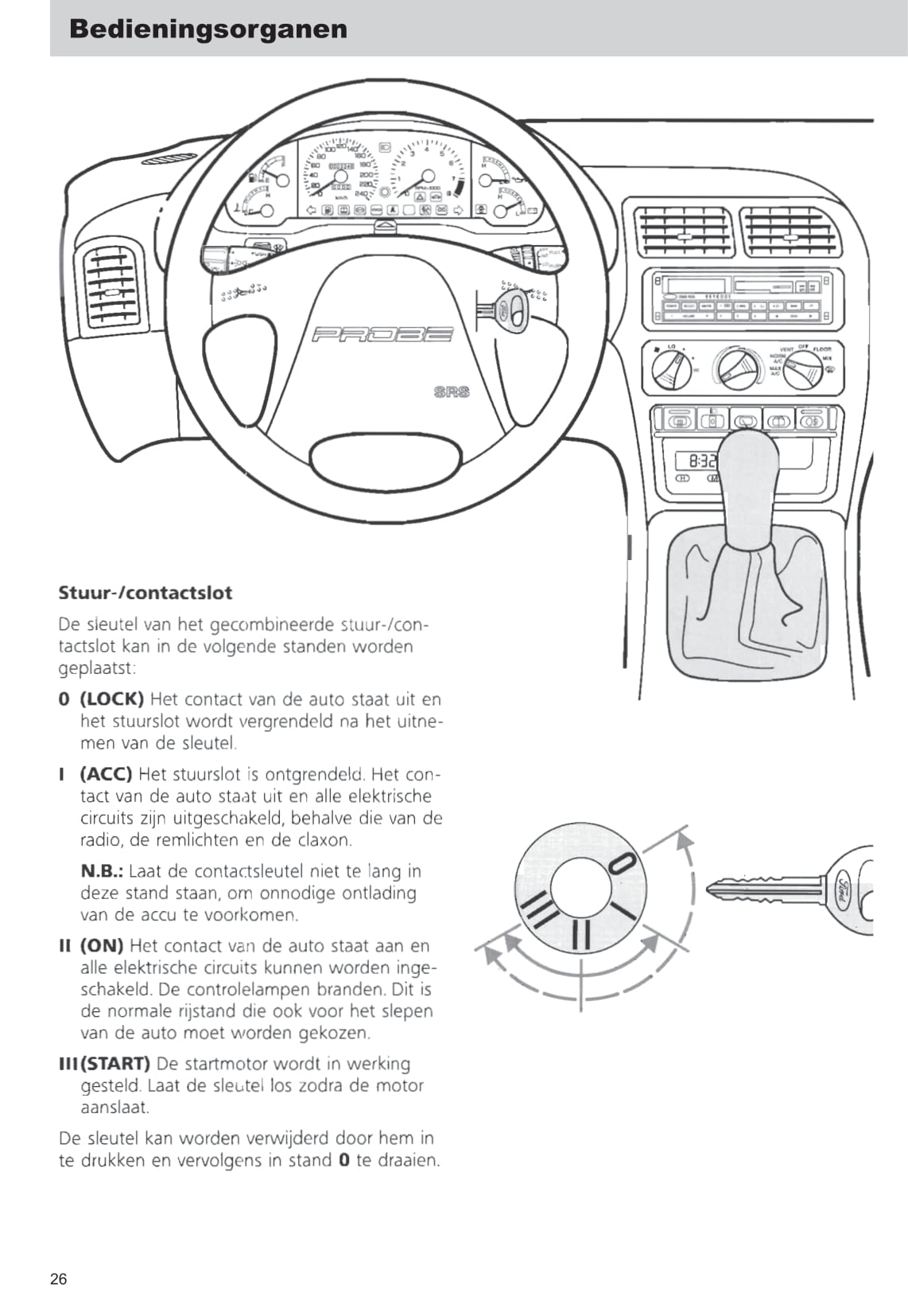 1993-1997 Ford Probe Gebruikershandleiding | Nederlands