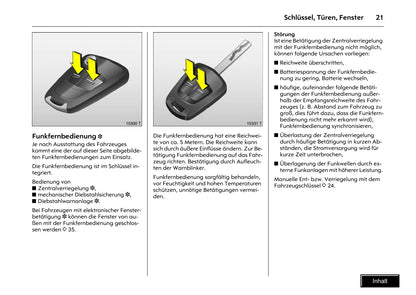 2009-2011 Opel Combo Owner's Manual | German